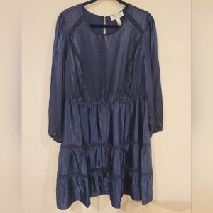 NWT Addtionelle Navy Silky Dress